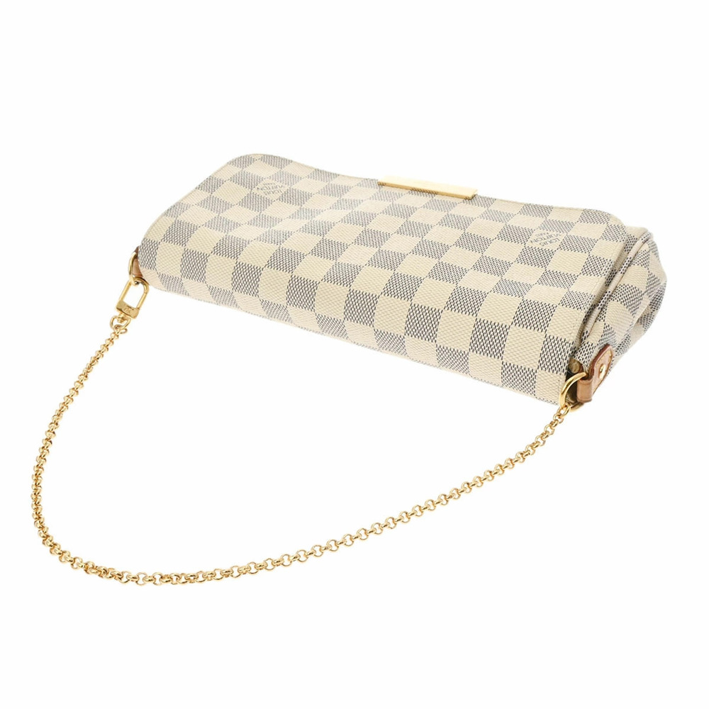 LOUIS VUITTON Damier Azur White Favorite White Canvas Shoulder Bag - Picture 3 of 11
